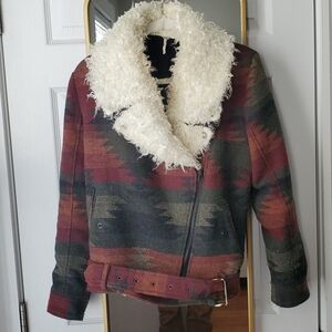 Free People Sherpa Southwest Jacket
